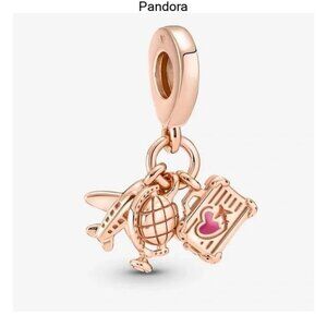 Pandora Rose Gold Travel Charm